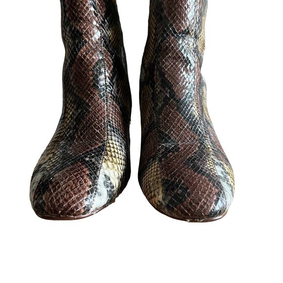 Chinese Laundry Davinna Snakeskin Booties Size 8 - Picture 7 of 10